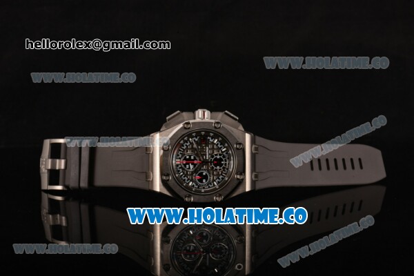 Audemars Piguet Royal Oak Offshore Chronograph MIchael Schumacher Limited Edition Swiss Valjoux 7750 Automatic Titanium Case with Ceramic Bezel and Black Dial (JF) - Click Image to Close